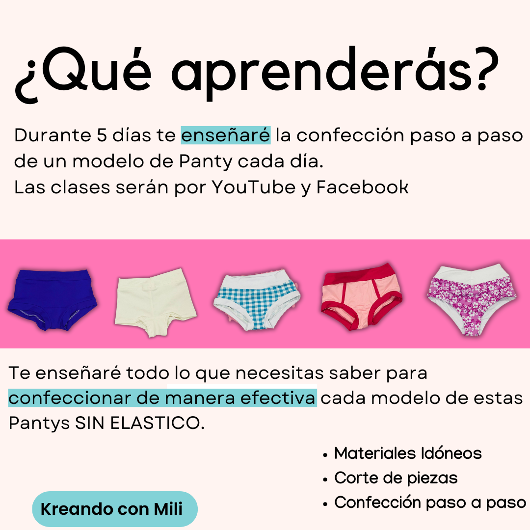 Ca: PATRONES DIGITALES: PANTYLETAS SIN ELASTICOS NIÑA (NUEVO)
