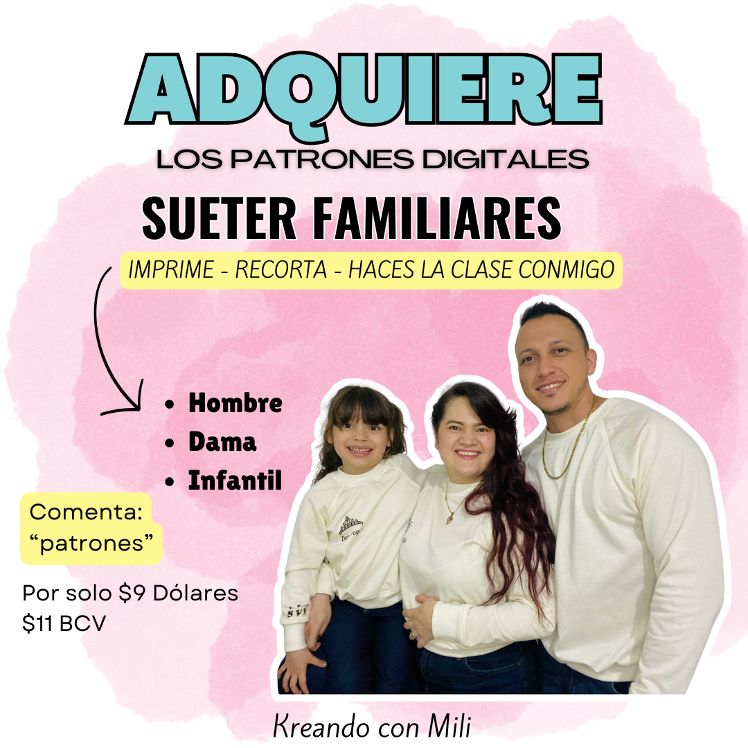 cae PATRONES DIGITALES: SUETERES FAMILIARES