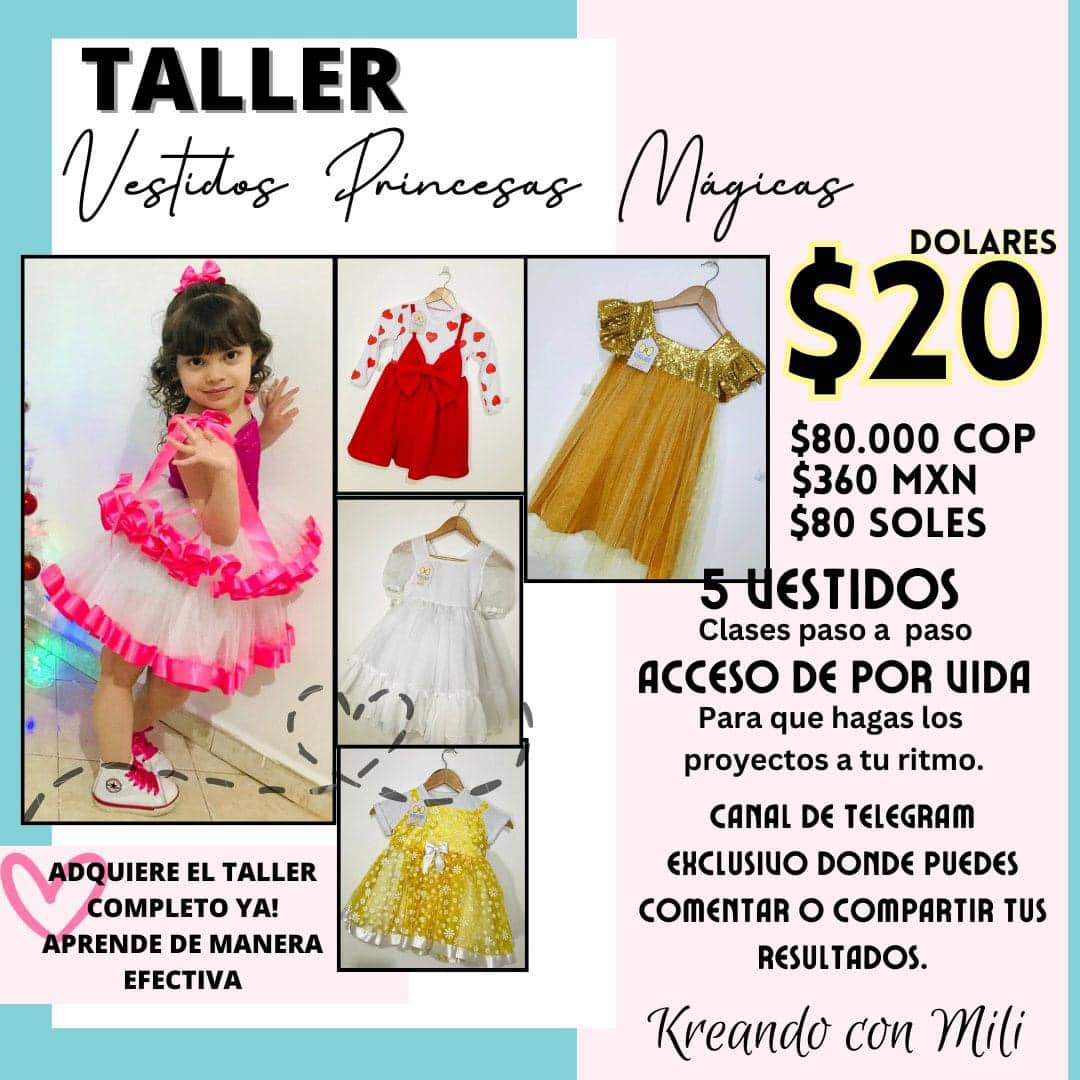 CURSO VIRTUAL: Vestidos para niñas desde 0