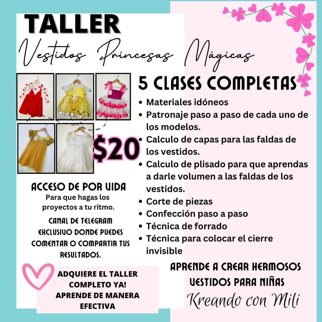 CURSO VIRTUAL: Vestidos para niñas desde 0