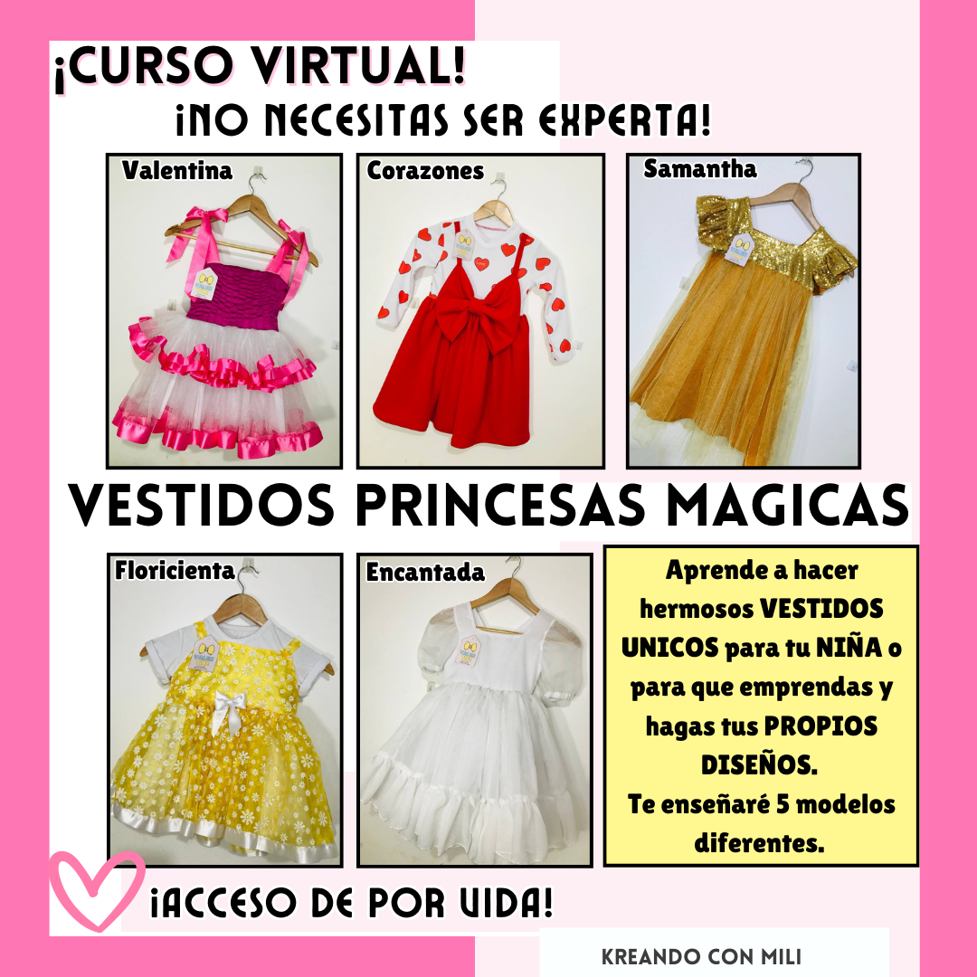 CURSO VIRTUAL: Vestidos para niñas desde 0