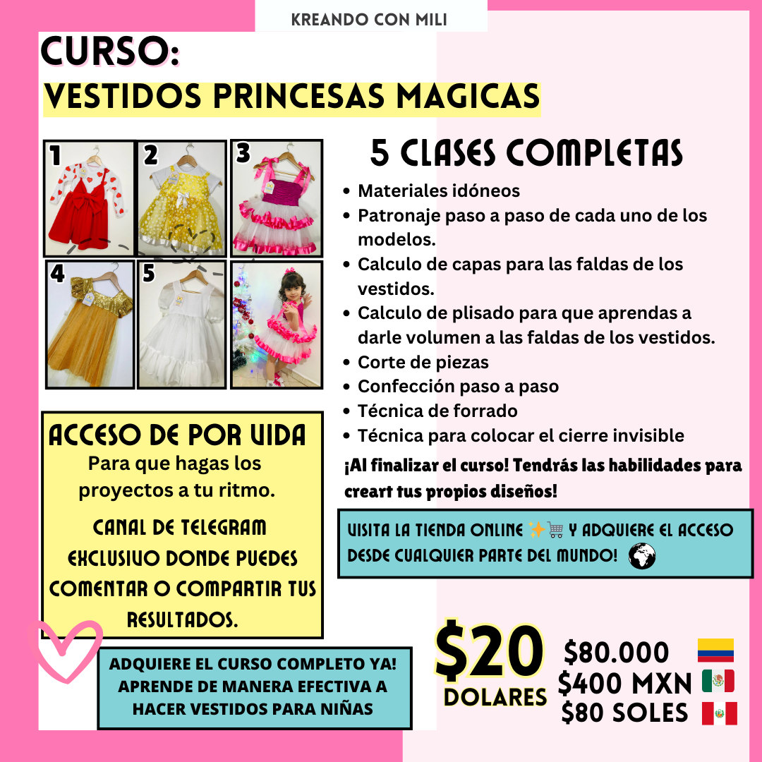 CURSO VIRTUAL: Vestidos para niñas desde 0