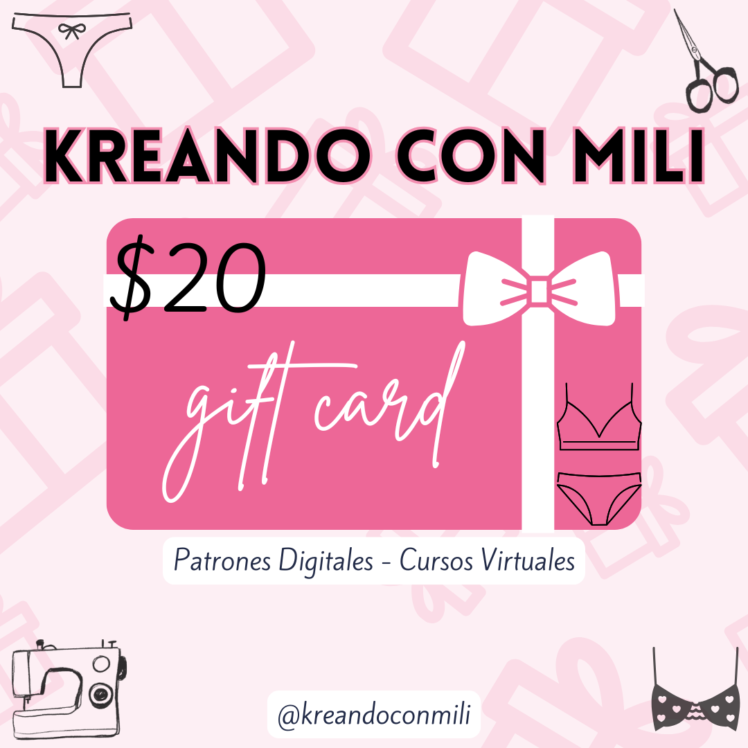 Tarjeta de Regalo Kreando con Mili