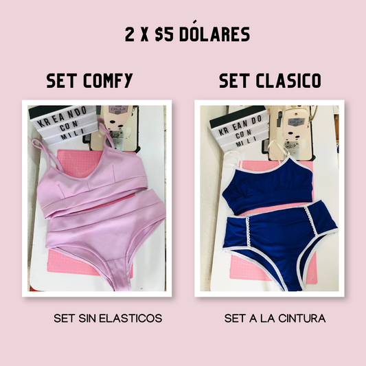 ci Pack de patrones: SET CLASICO + COMFY