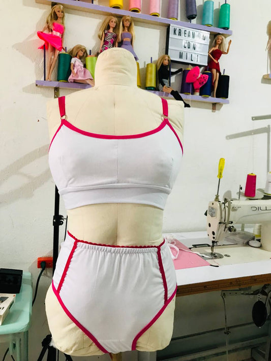 ci Set CLÁSICO: PANTY A LA CINTURA + BRALETTE (DAMA