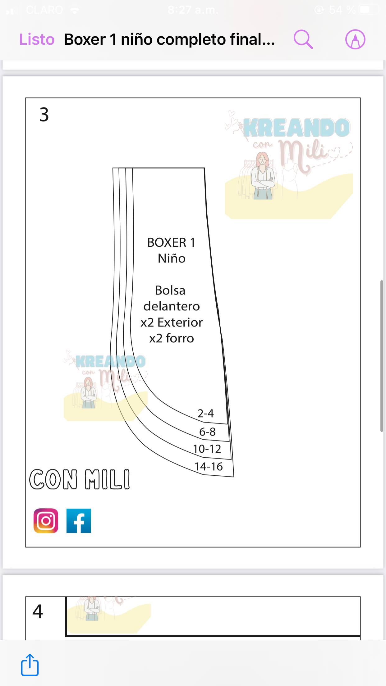 Ce PATRONES DIGITALES: BOXER+FRANELILLA HOMBRE-NIÑO